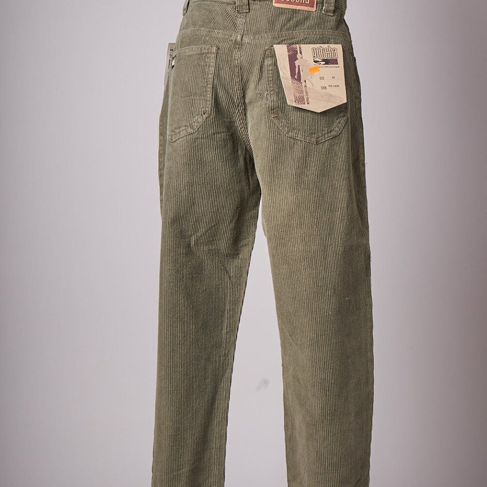 1990s Green Corduroy Deadstock Gotcha Pants
